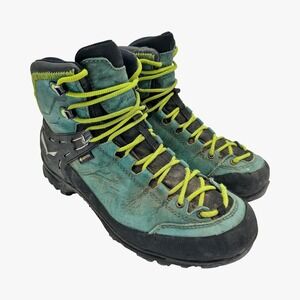 Salewa WS Rapace GTX Boots Womens Size 7 Green Nubuck Gore-Tex Vibram Hiking